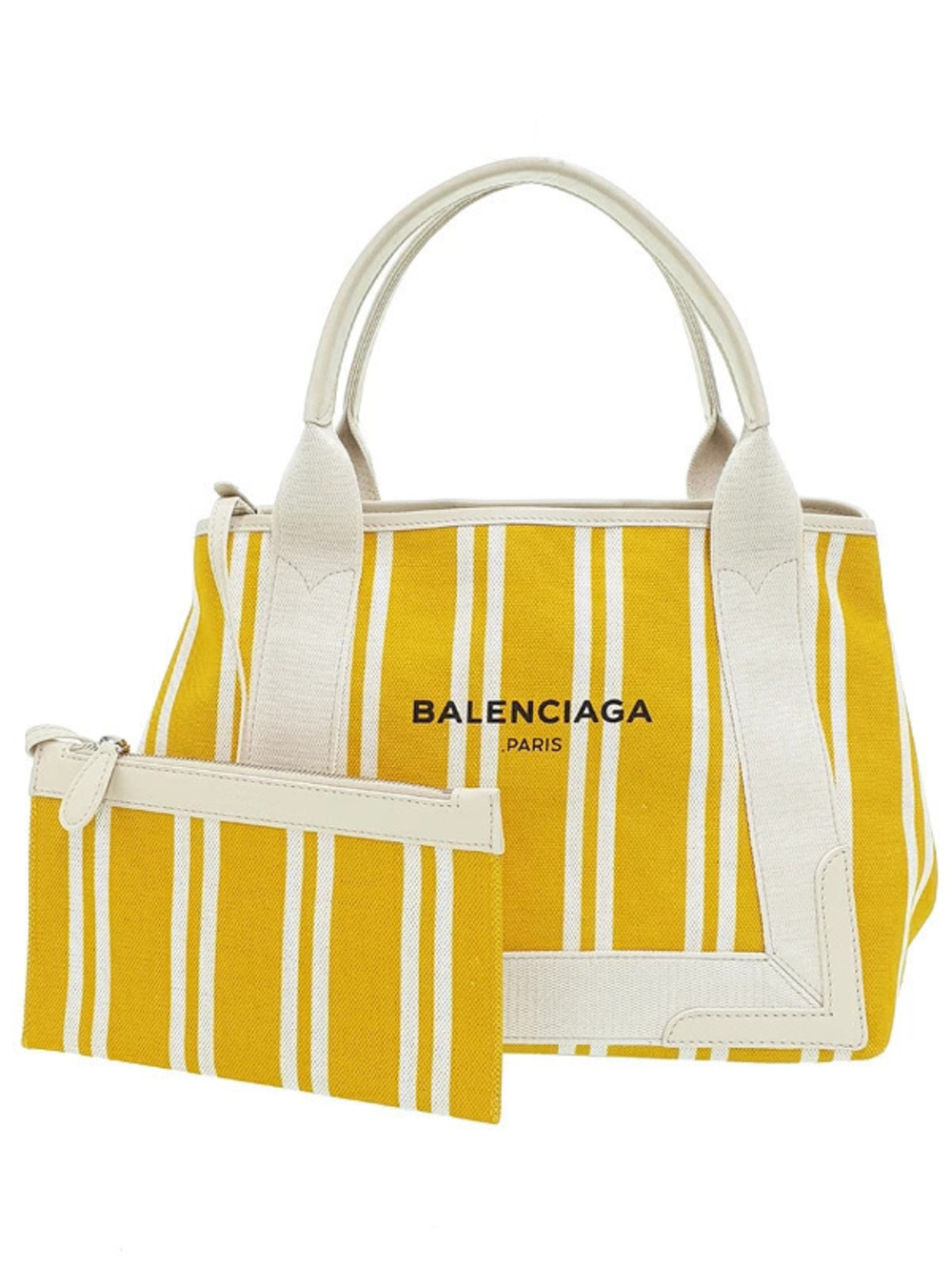 Balenciaga Navy Blue Cabas Tote Bag